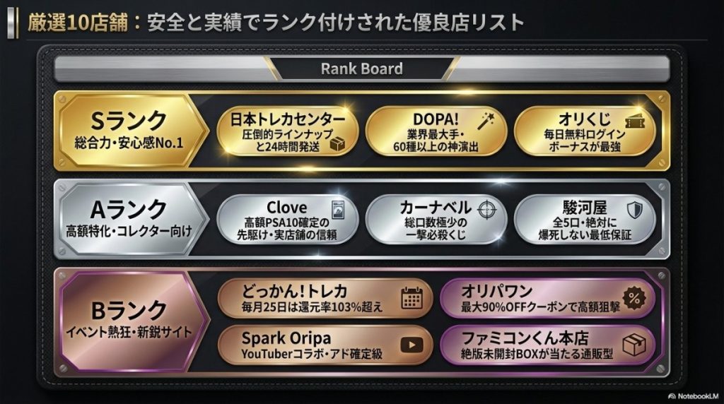 優良店リスト:厳選10店舗
