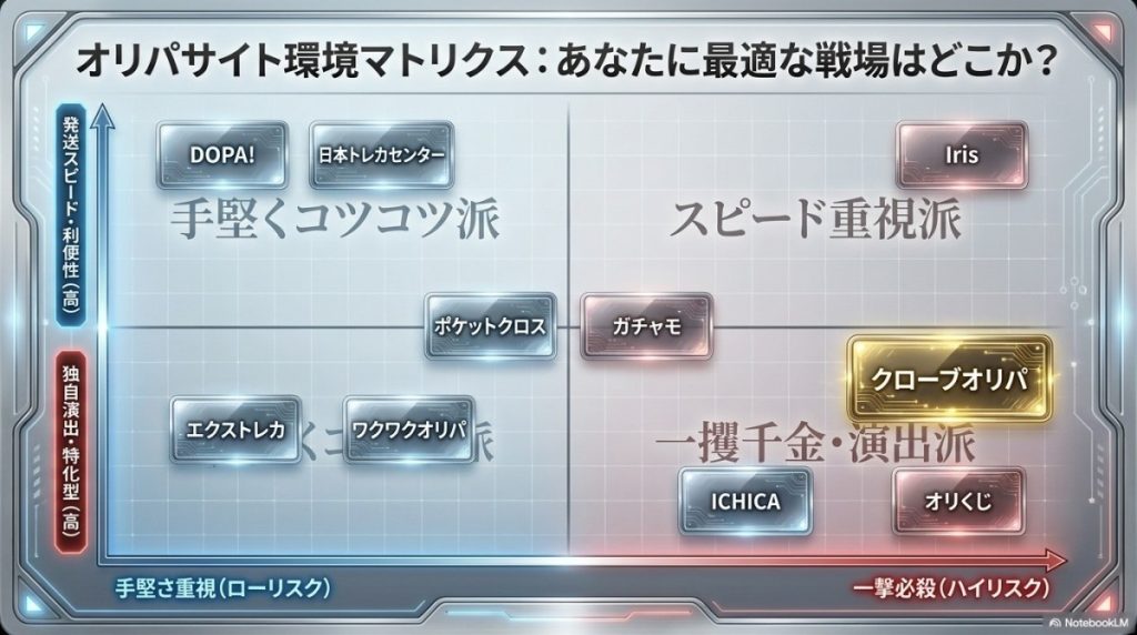 あなたに最適なオリパは?9社比較