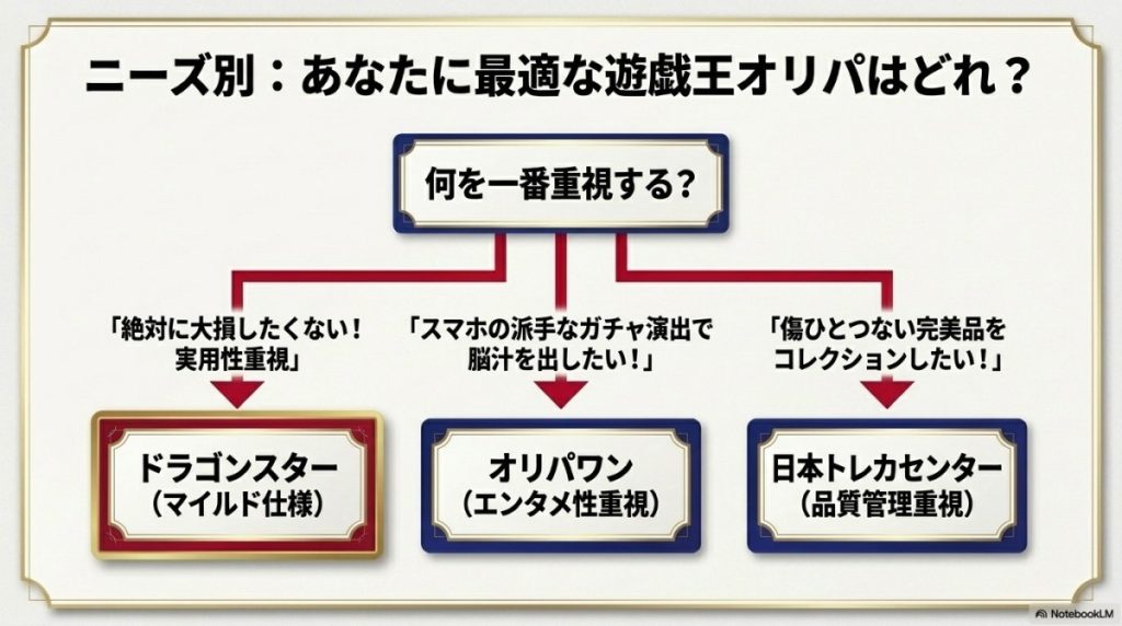 ニーズ別・遊戯王ネットオリパ優良店