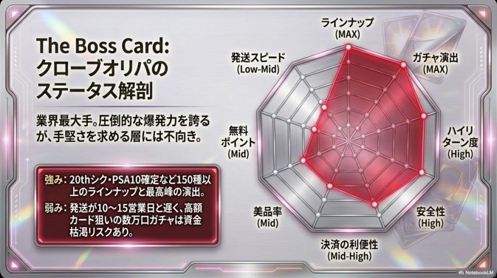 クローブオリパを8つの評価軸で徹底解剖
