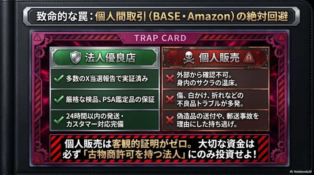 個人間取引の罠