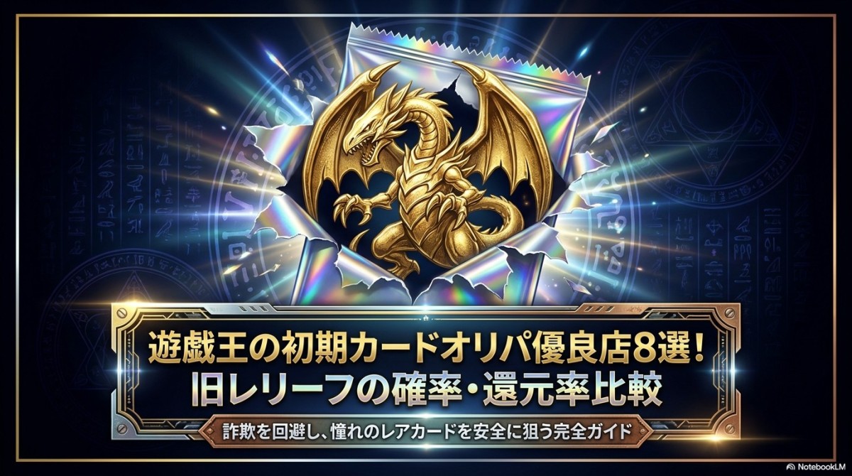 遊戯王の初期カードオリパ優良店8選!旧レリーフの確率・還元率比較
