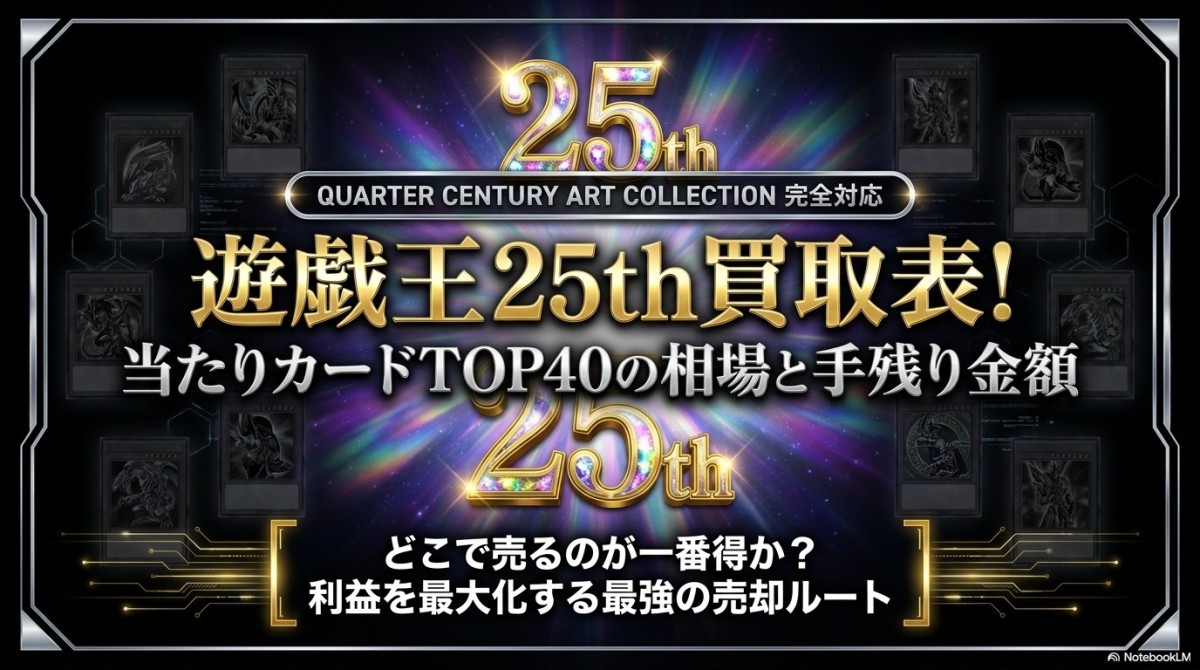遊戯王 25th 買取 表！当たりカードTOP40の相場と手残り金額 | 遊戯王