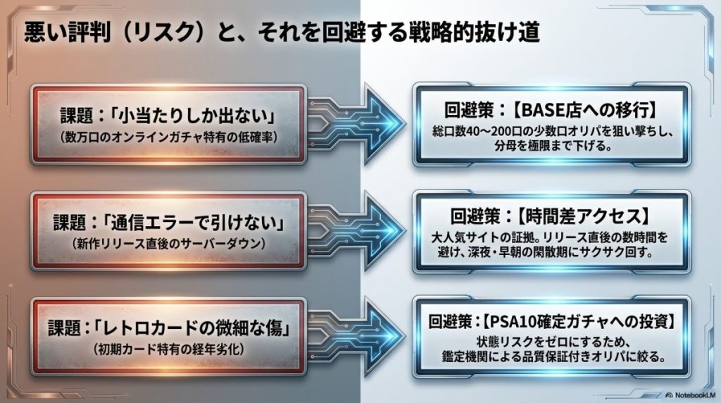 悪い評判(リスク)と、それを回避する戦略的抜け道