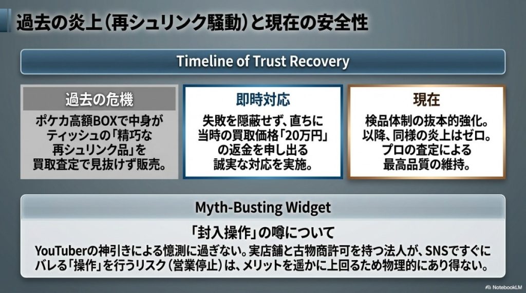 過去の炎上(再シュリンク騒動)と現在の安全性
