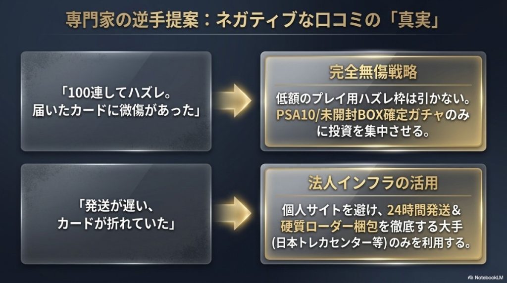遊戯王特有のネガティブな口コミの真実と専門家(コンシェルジュ)の逆手提案