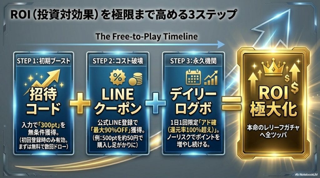 ROI(投資対効果)を極限まで高める3ステップ
