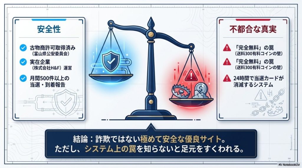 結論から言うと、オリくじは安全で無課金でも遊べる優良サイト!