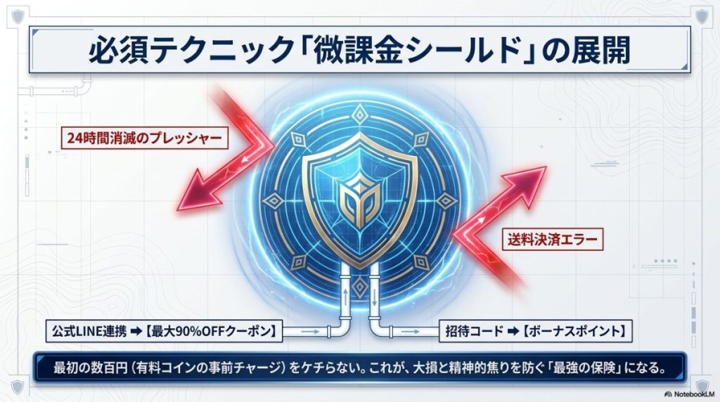 絶対にやるべき!LINE連携クーポンと招待コードで作る微課金シールド