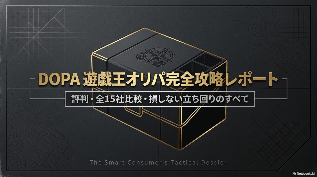 DOPA 遊戯王 オリパ 評判は?全15社比較でわかる損しない立ち回り