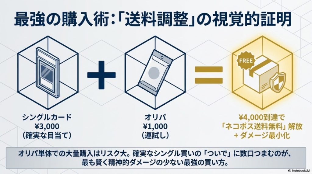 最強の買い方:「シングル買いのついで(送料調整)」に引く