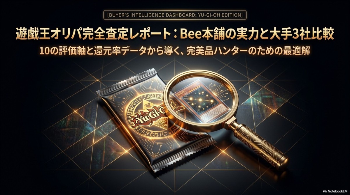 遊戯王のオリパはbee本舗?10の評価軸で大手3社と還元率を徹底比較