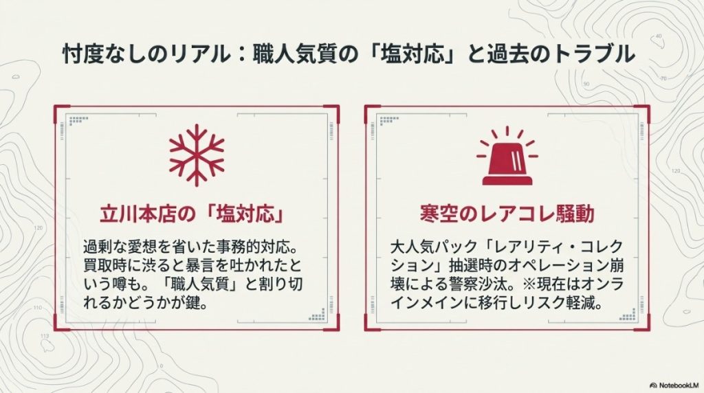 立川本店の接客は本当に「塩対応」なのか?