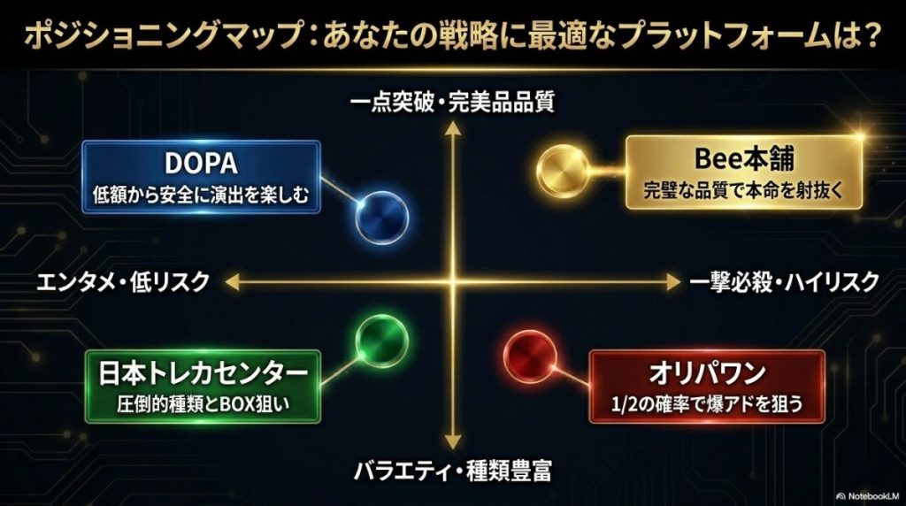 遊戯王オリパの還元率や品質をbee本舗とDOPA等で10項目比較した結果は?