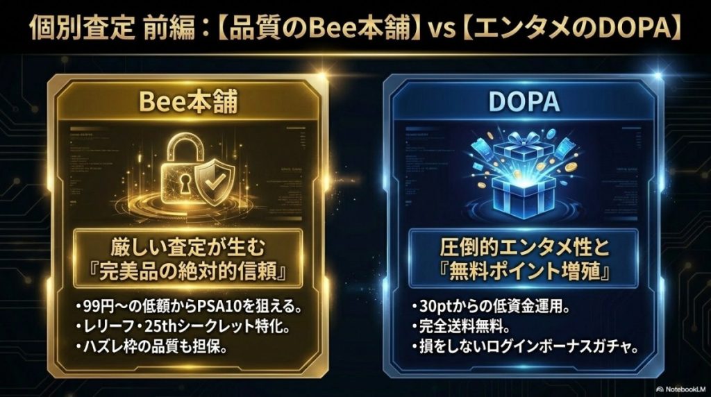 DOPA・日本トレカセンター・オリパワンとbee本舗の遊戯王オリパ個別査定