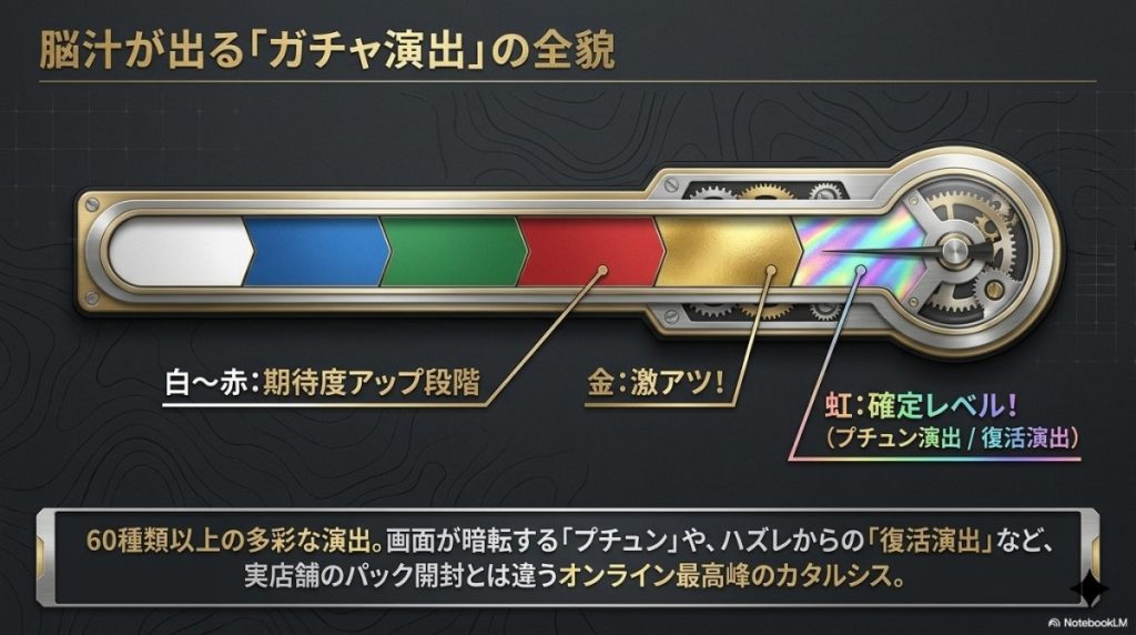 ガチャ演出の評価:プチュンと復活演出は遊戯王カードでも楽しめる?