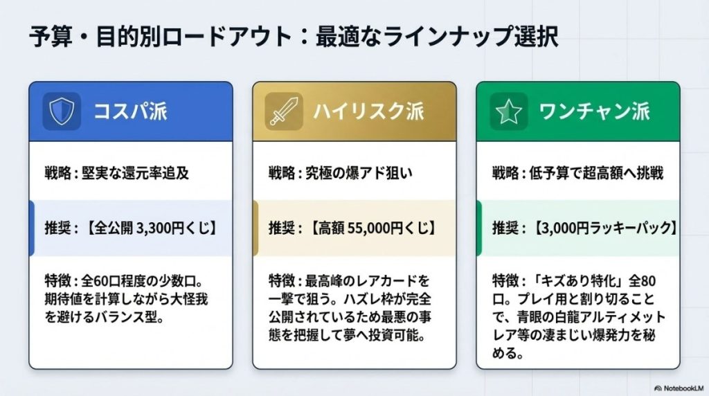 【実践編】予算・目的別!トレコロで青眼の白龍や爆アドを狙うおすすめラインナップ