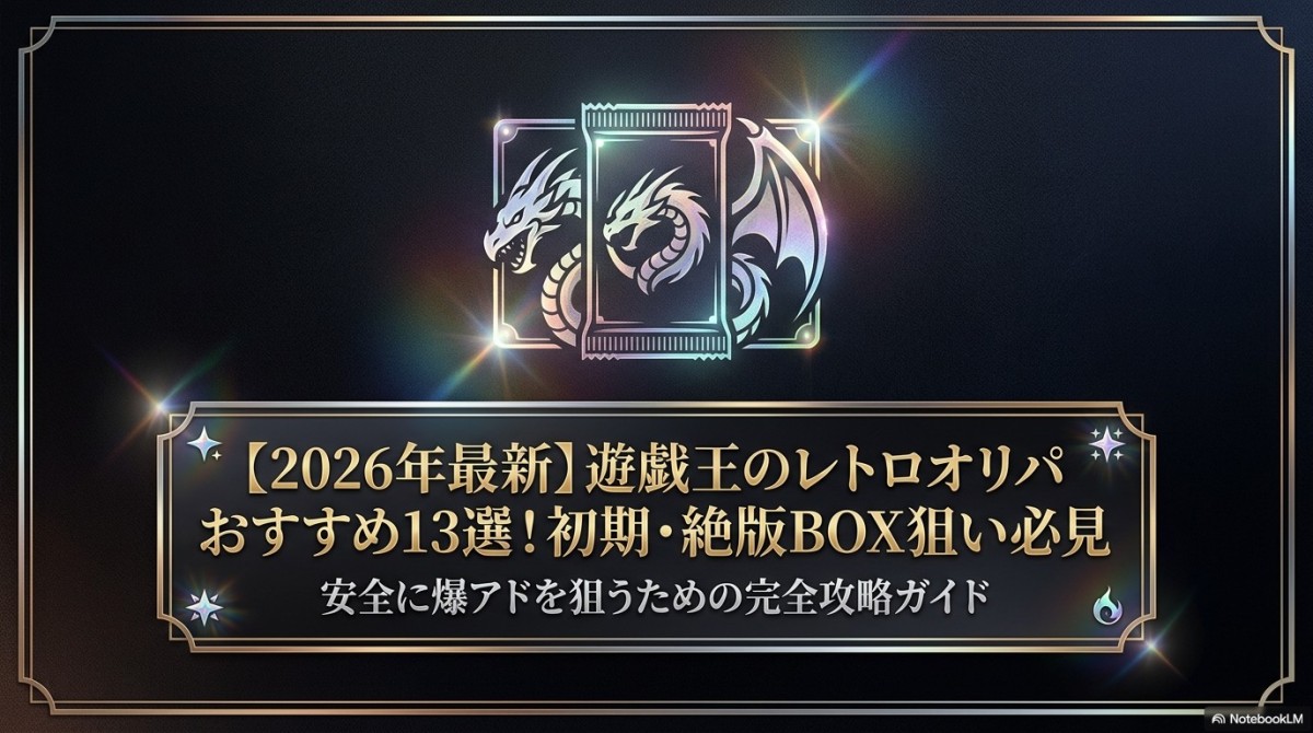 【2026年最新】遊戯王のレトロオリパおすすめ13選!初期・絶版BOX狙い必見 アイキャッチ
