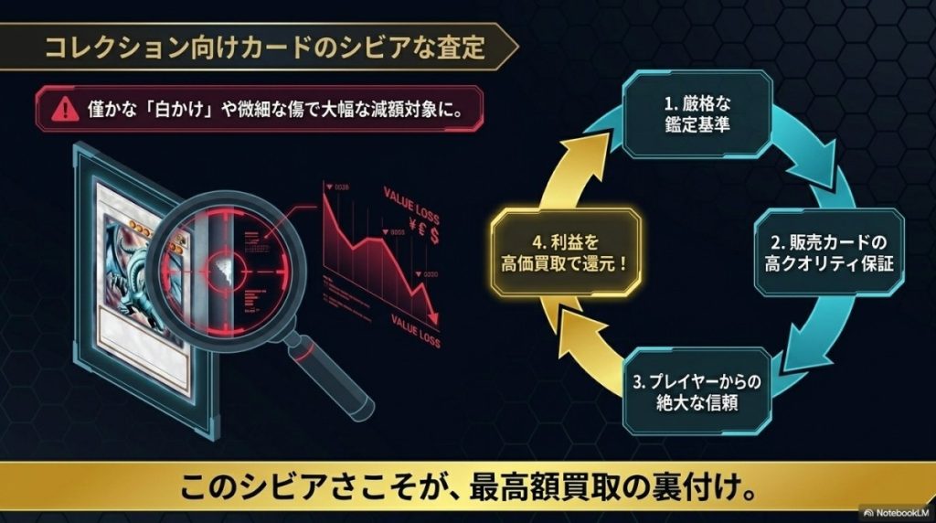 悪い評判・注意点「コレクション向けカードのシビアな査定(減額)」