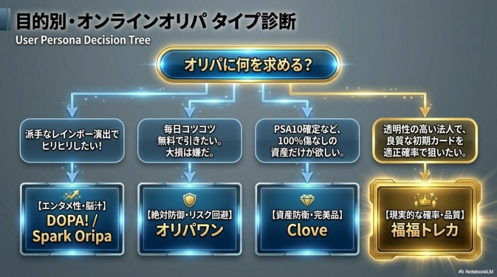 目的別・オンラインオリパ タイプ診断