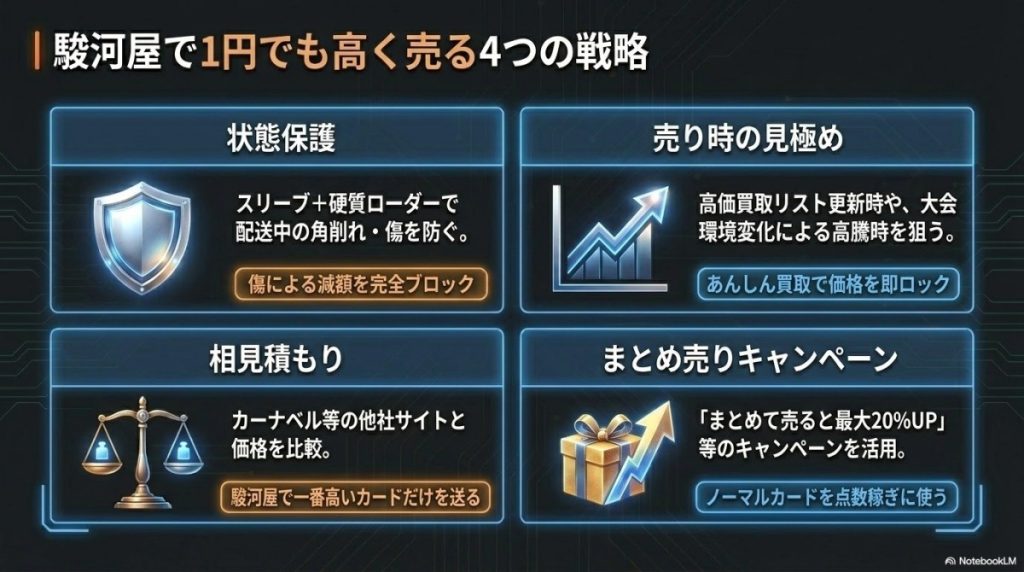 駿河屋で1円でも高く売る4つの戦略