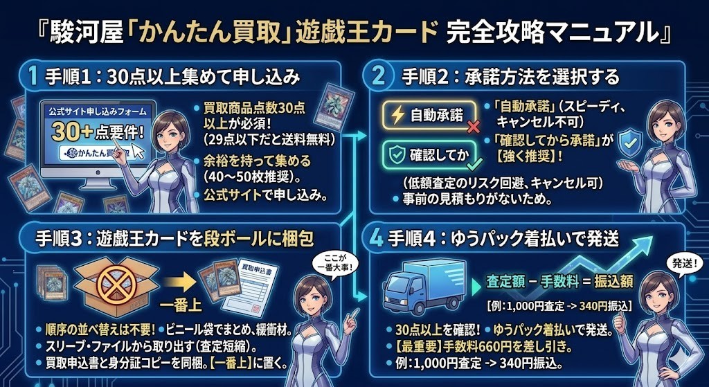 『駿河屋「かんたん買取」遊戯王カード完全攻略マニュアル』