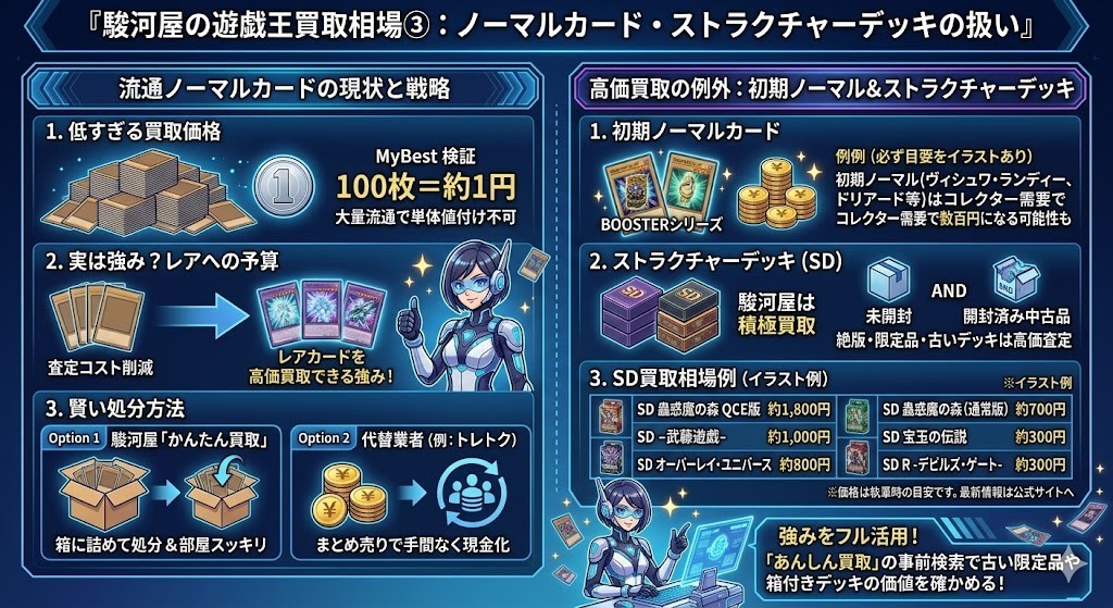 『駿河屋の遊戯王買取相場③ノーマルカード・ストラクチャーデッキの扱い』
