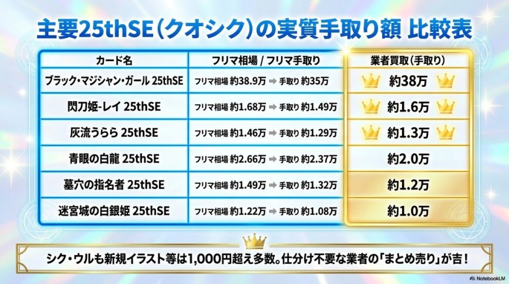 遊戯王 クォーターセンチュリー アートコレクション 買取の当たりカード最新相場ランキング