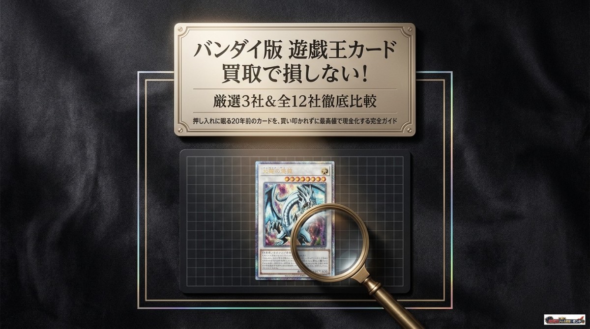 バンダイ 版 遊戯王 買取で損しない!厳選3社&全12社比較