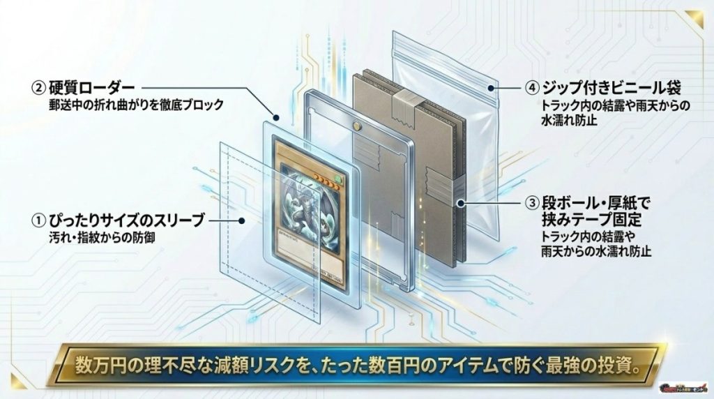 スタンプエディションを高く売る!白欠け・傷による減額を防ぐ梱包のコツ