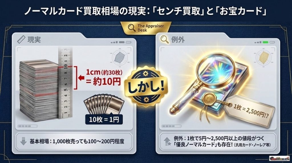 遊戯王のノーマルカードの買取相場は1cm約10円!1枚で売れる優良カードも存在