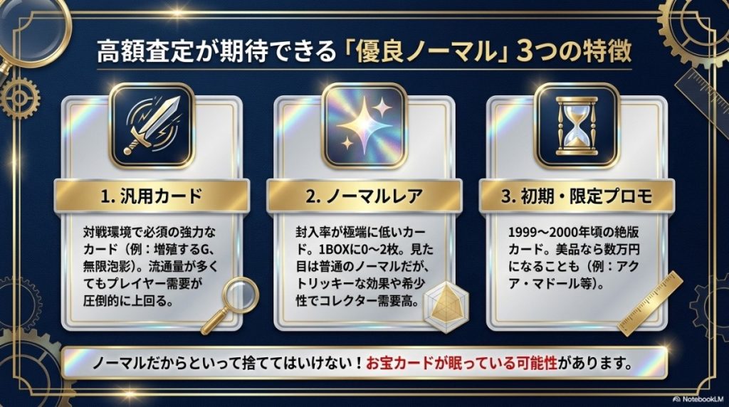 高額査定が期待できる遊戯王ノーマルカードの3つの特徴