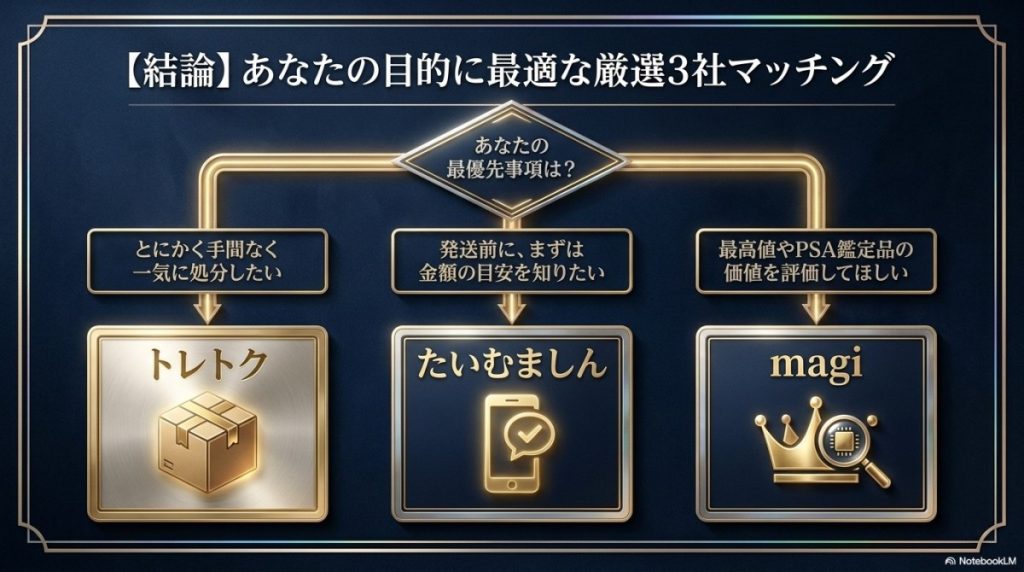 【結論】バンダイ版遊戯王の買取で損しない!目的別の厳選3社