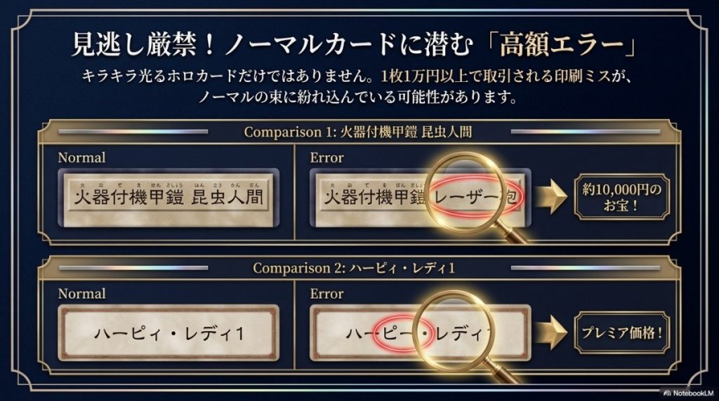 見逃し注意!高額買取される「エラーカード」の見分け方