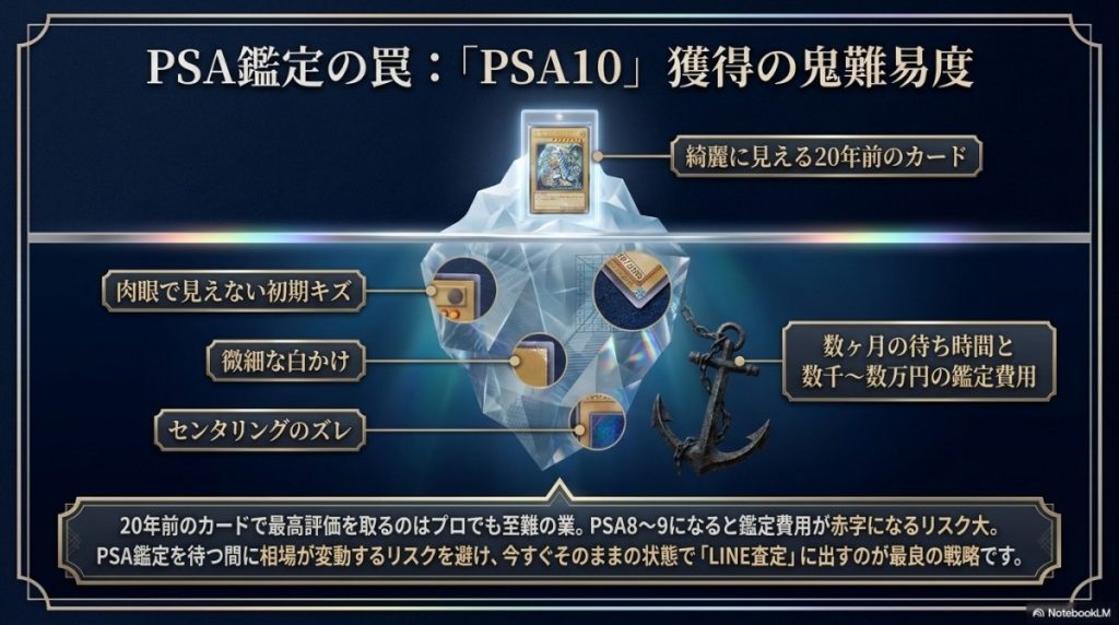 古いカードでPSA10を取る鬼難易度(そのままLINE査定を推奨)