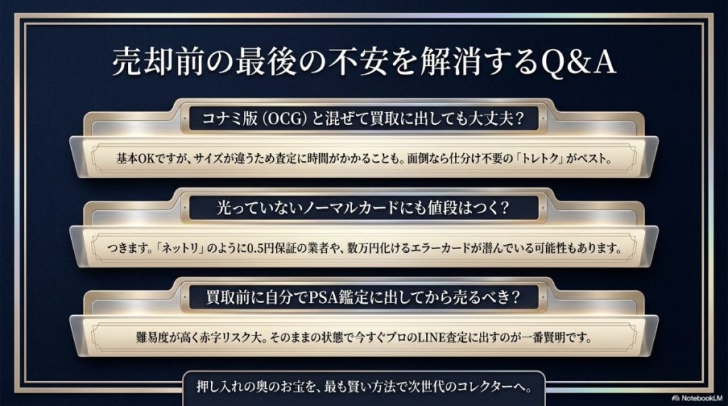 バンダイ版 遊戯王 買取に関するよくある質問(FAQ)