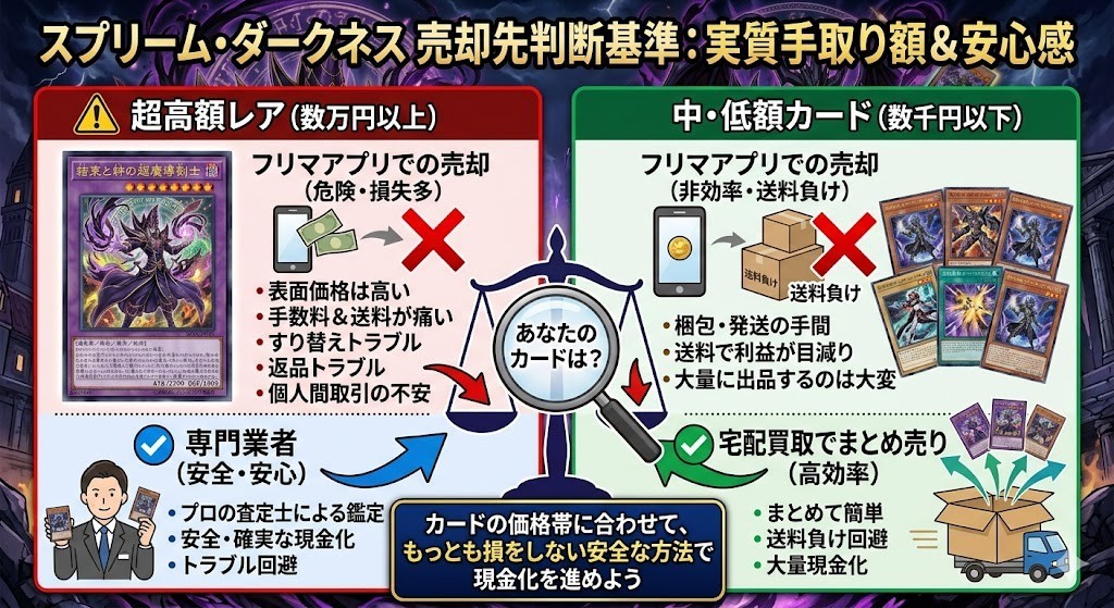 スプリーム・ダークネス 売却判断基準 図解イラスト