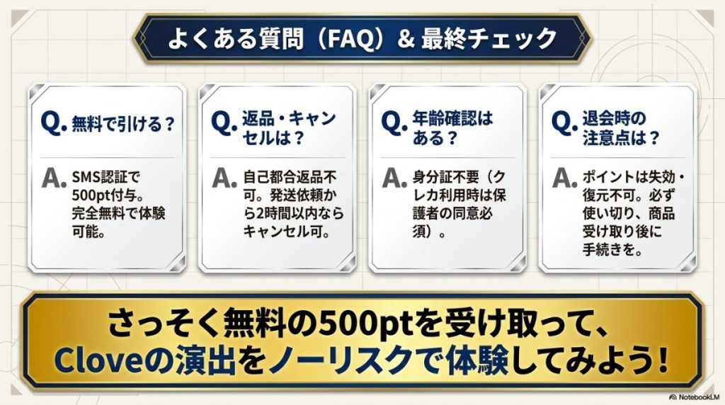 Cloveオリパに関するよくある質問(FAQ)