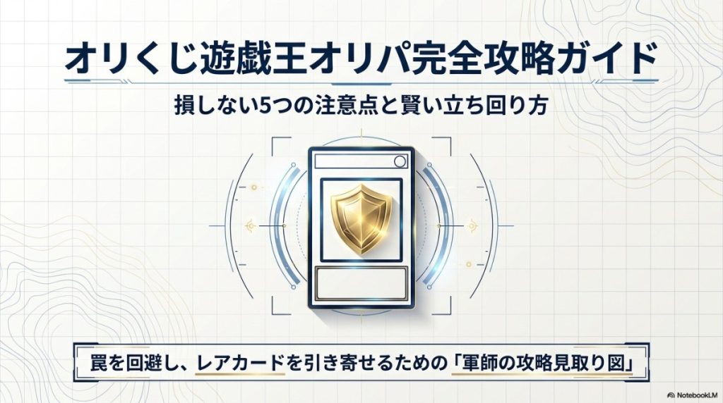 オリくじ遊戯王オリパの評判！損しない5つの注意点と攻略法