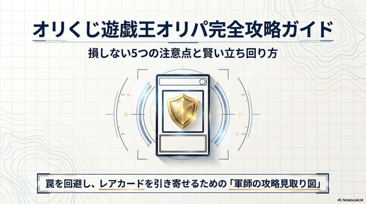 オリくじ遊戯王オリパの評判!損しない5つの注意点と攻略法