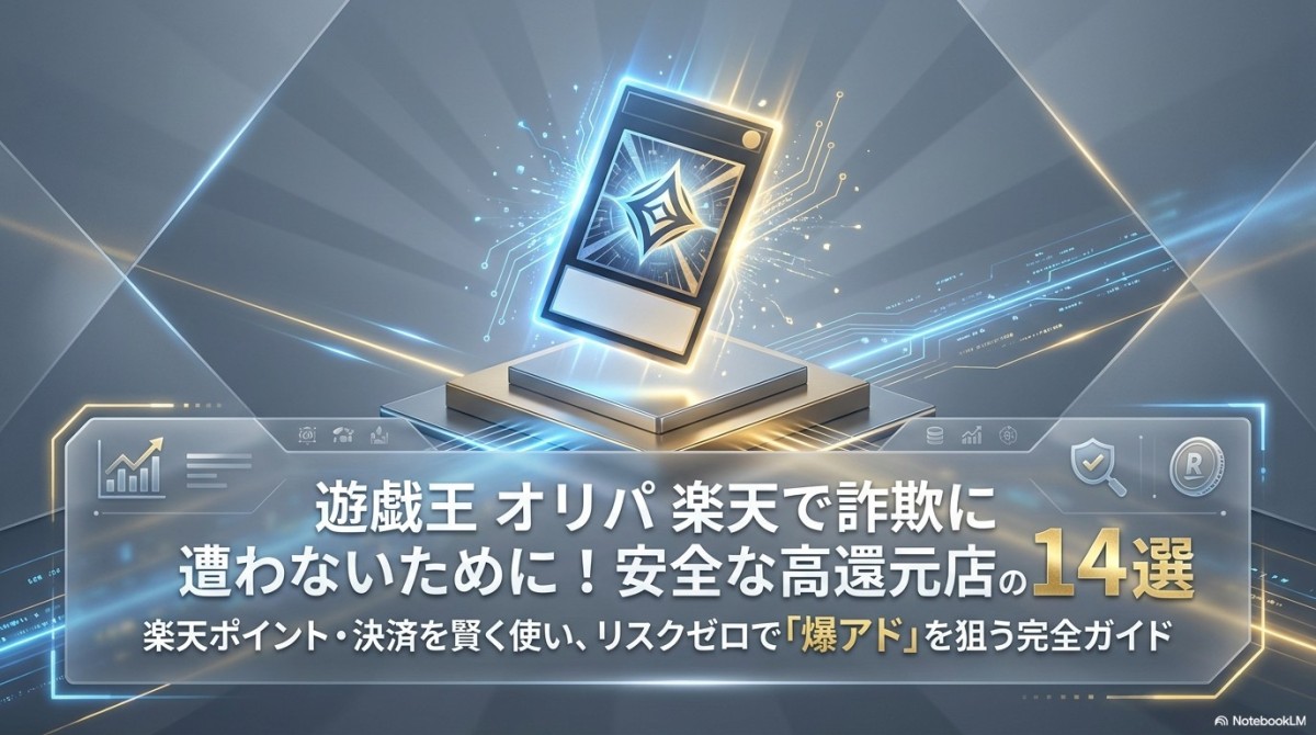 遊戯王 オリパ 楽天で詐欺に遭わないために!安全な高還元店14選 アイキャッチ画像