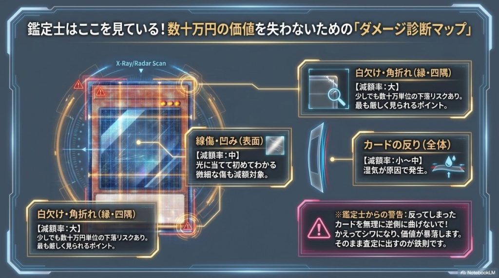 初期カード特有の減額の痛み ダメージ診断マップ 図解イラスト
