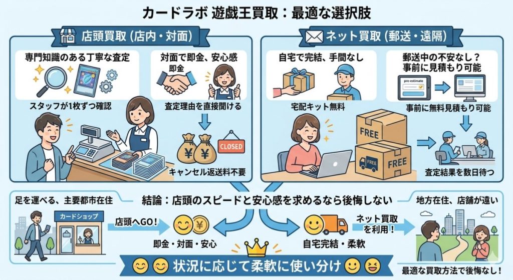 『結論:店頭での「スピードと安心感」を求めるなら後悔しない』の図解画像