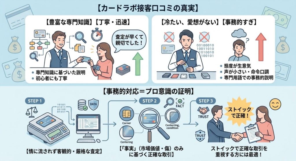 『【接客】スタッフの対応や専門性に関する口コミ』の図解画像