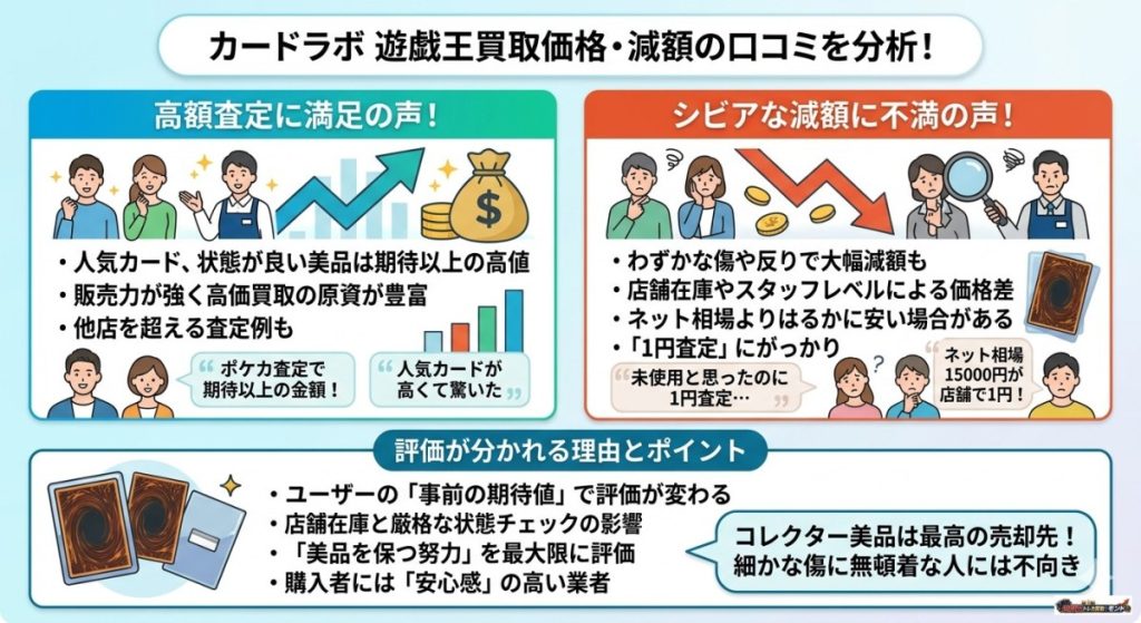 『【金額】買取価格や減額の納得感に関する口コミ』の図解画像