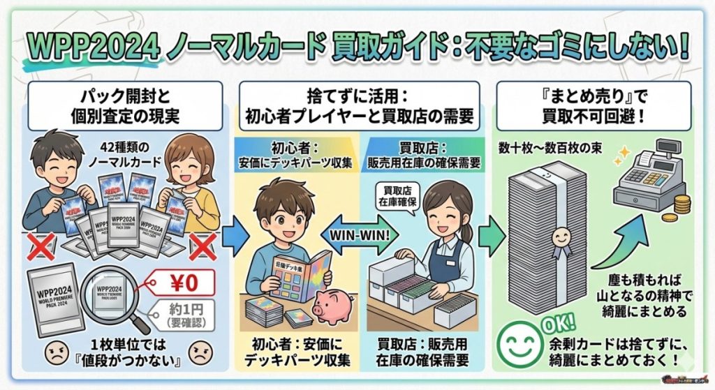 『WPP2024収録のノーマルカードの取扱いや買取相場』の図解画像