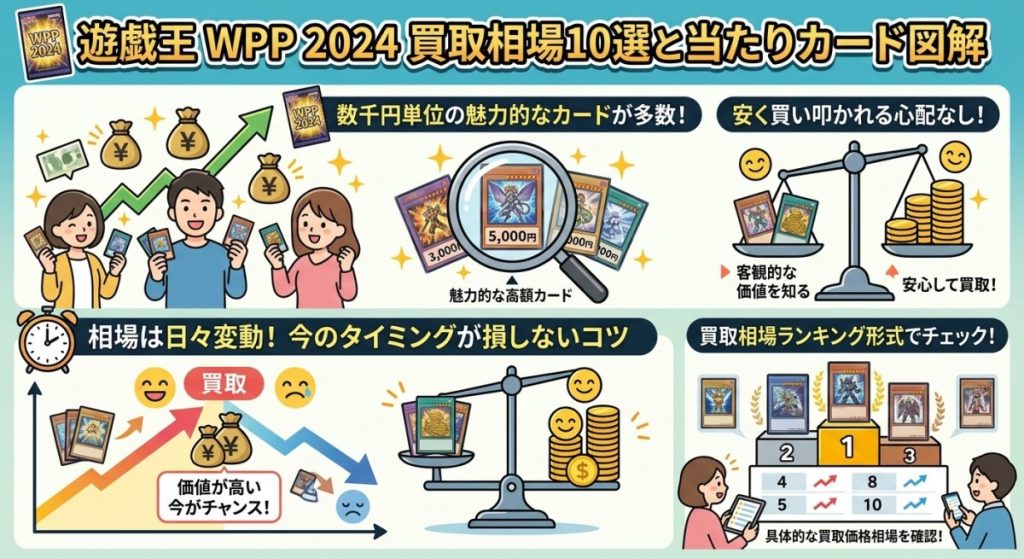 『遊戯王 ワールドプレミアムパック 2024 買取相場と当たりカードランキング10選』の図解画像